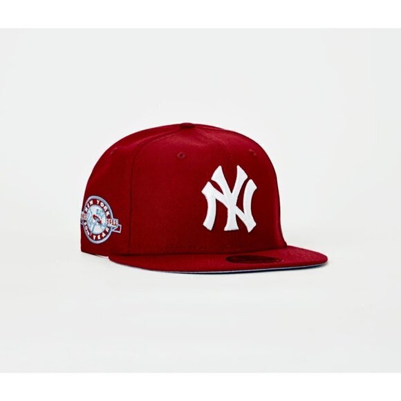 New Era New York Yankees 59FIFTY Fitted Hat 50TH Anniversary 1903-52 Patch 7 1/2 - Picture 2 of 7
